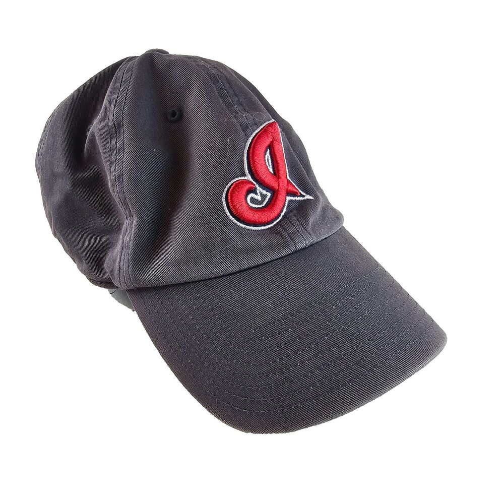 Cleveland Indians 47 Twins Hat Navy Blue Strapback Baseball Cap MLB I Logo